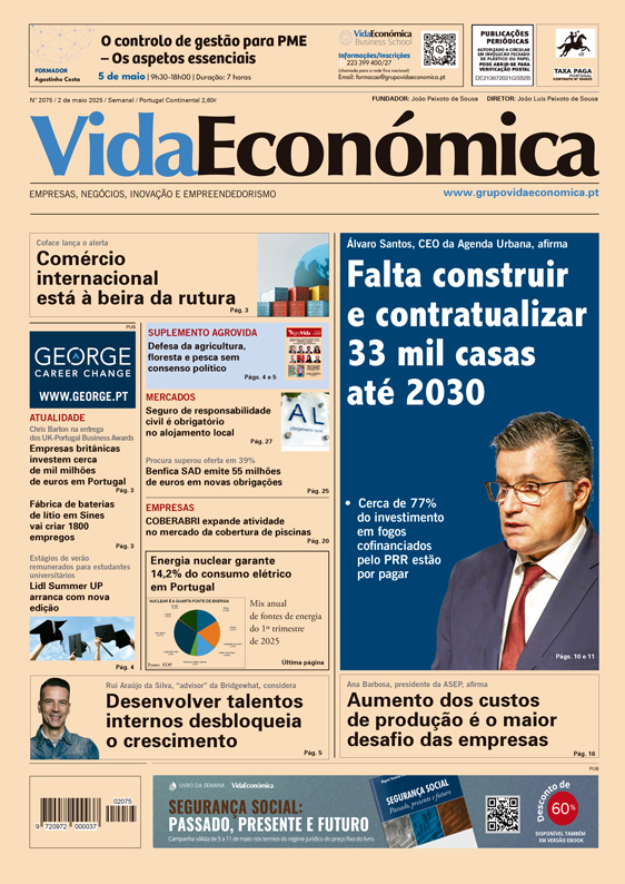 Edição núm. 2075 do Vida Económica de 02.05.2025